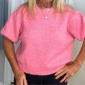 Zara Pink Knit Sweater M NWOT